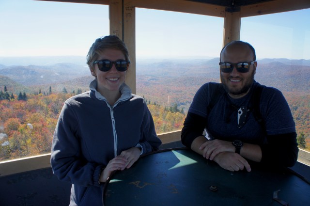 Inside the Hadley Mountain fire tower