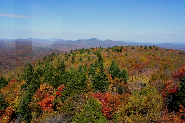 View north to the High Peaks of the Adirondacks