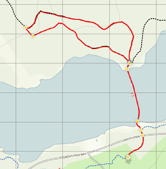 Twin Forts Loop Trail Map Newport News Park hike
