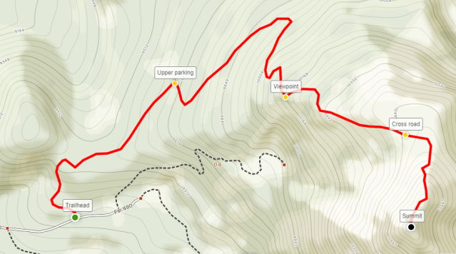 Hahns Peak Trail map Routt NF