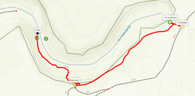 Box Canyon Springs hike map