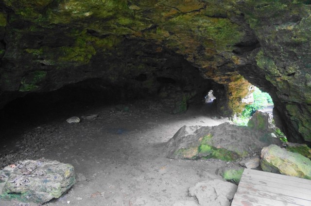 Interior view of Twin Arch Cave in Maquoketa Caves State Park