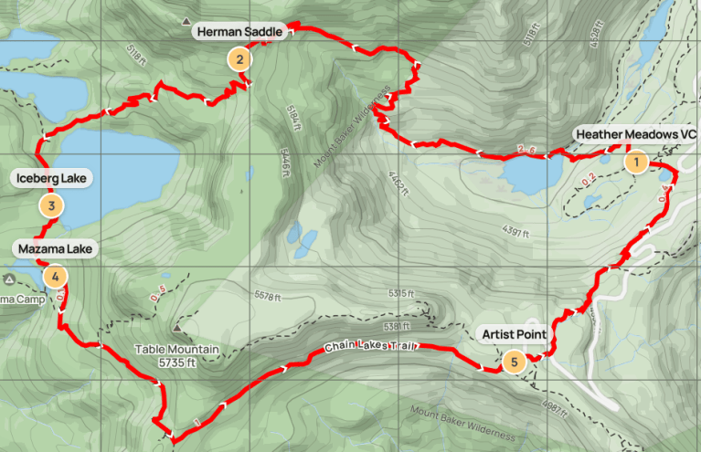 Chain Lakes Loop (Mount Baker-Snoqualmie National Forest, WA) – Live ...